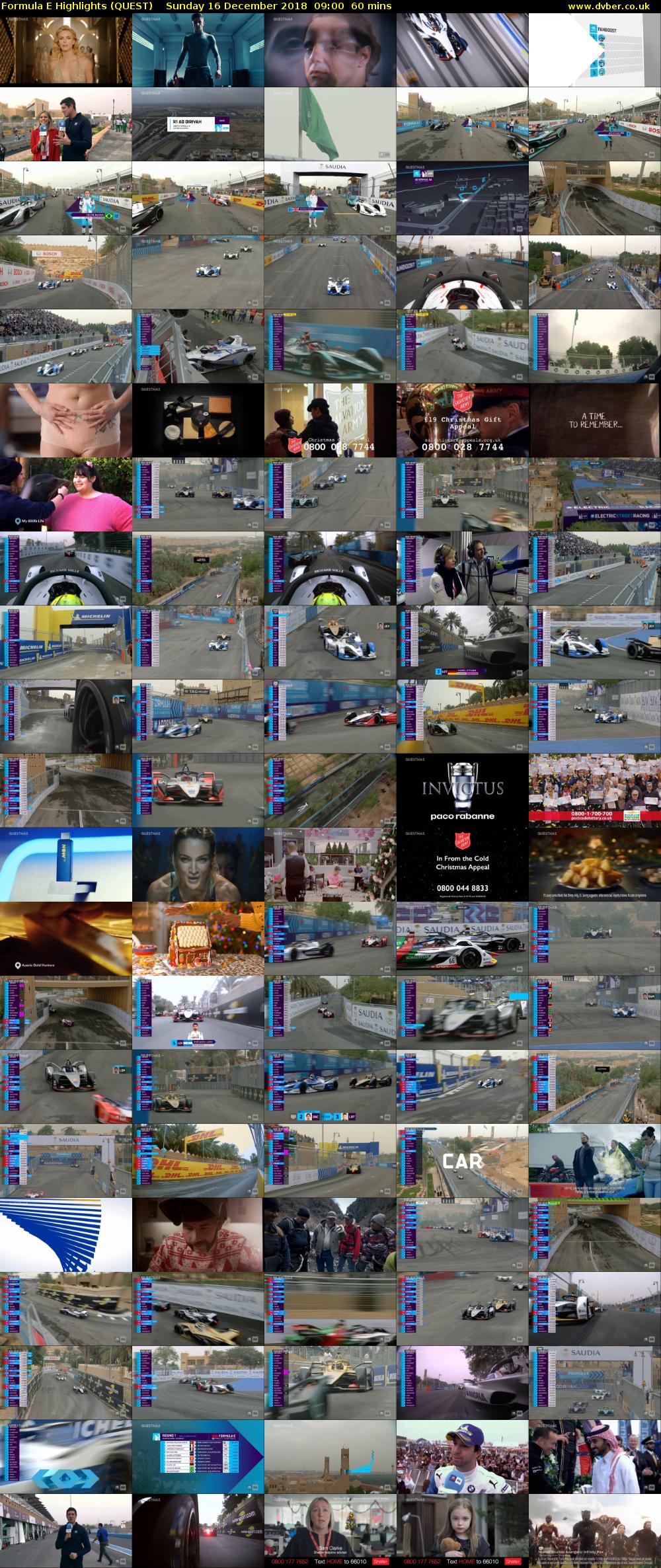 Formula E Highlights (QUEST) Sunday 16 December 2018 09:00 - 10:00