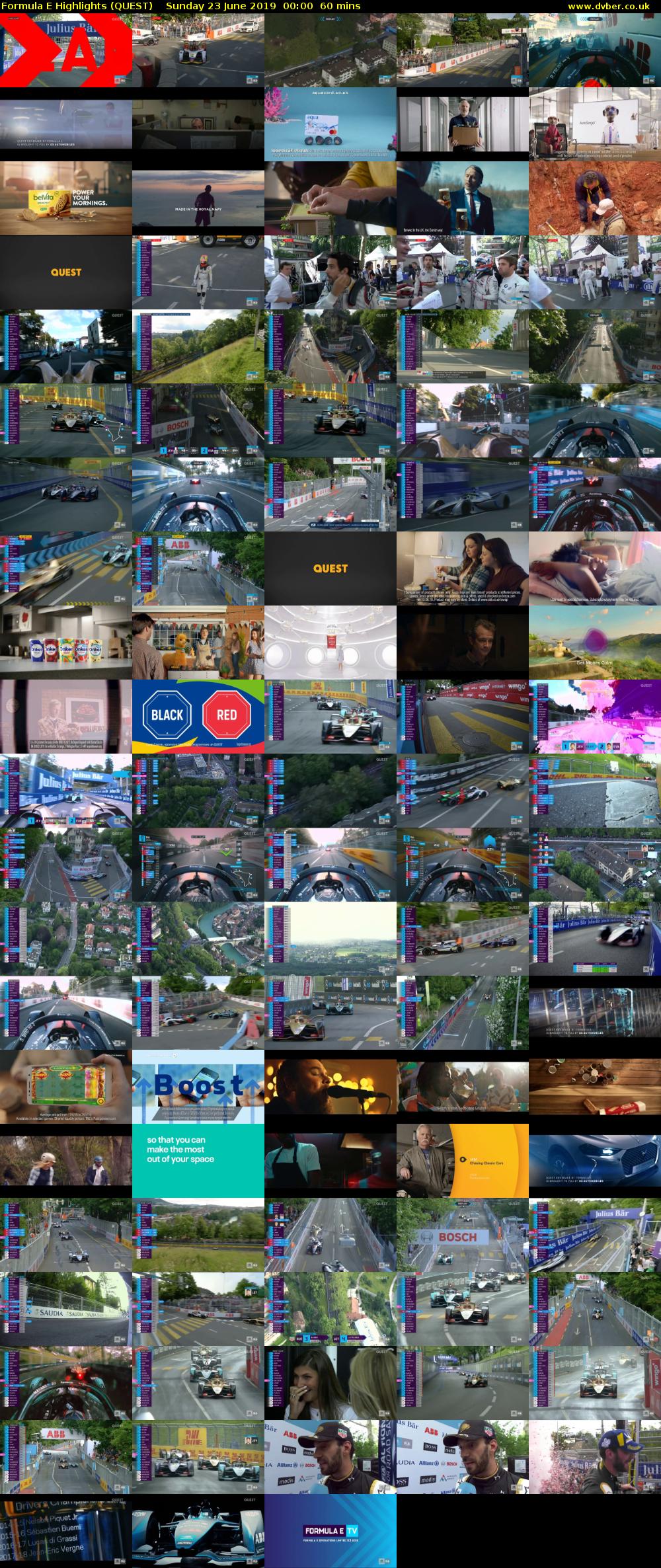 Formula E Highlights (QUEST) Sunday 23 June 2019 00:00 - 01:00