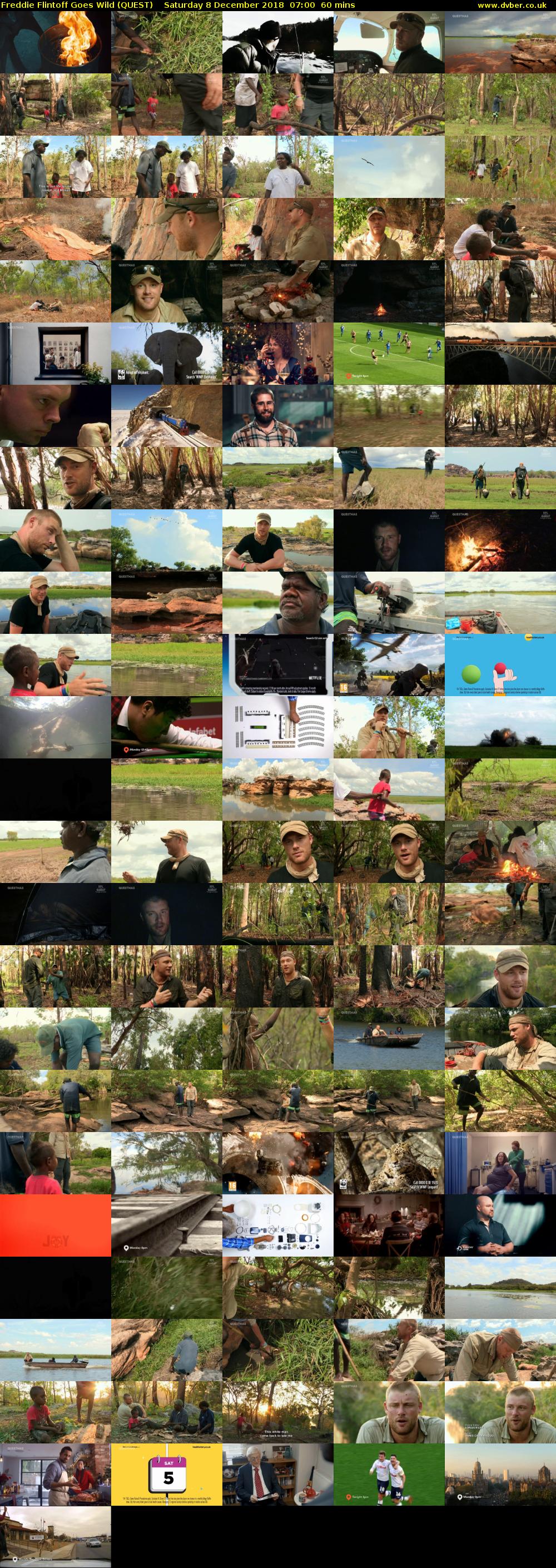 Freddie Flintoff Goes Wild (QUEST) Saturday 8 December 2018 07:00 - 08:00