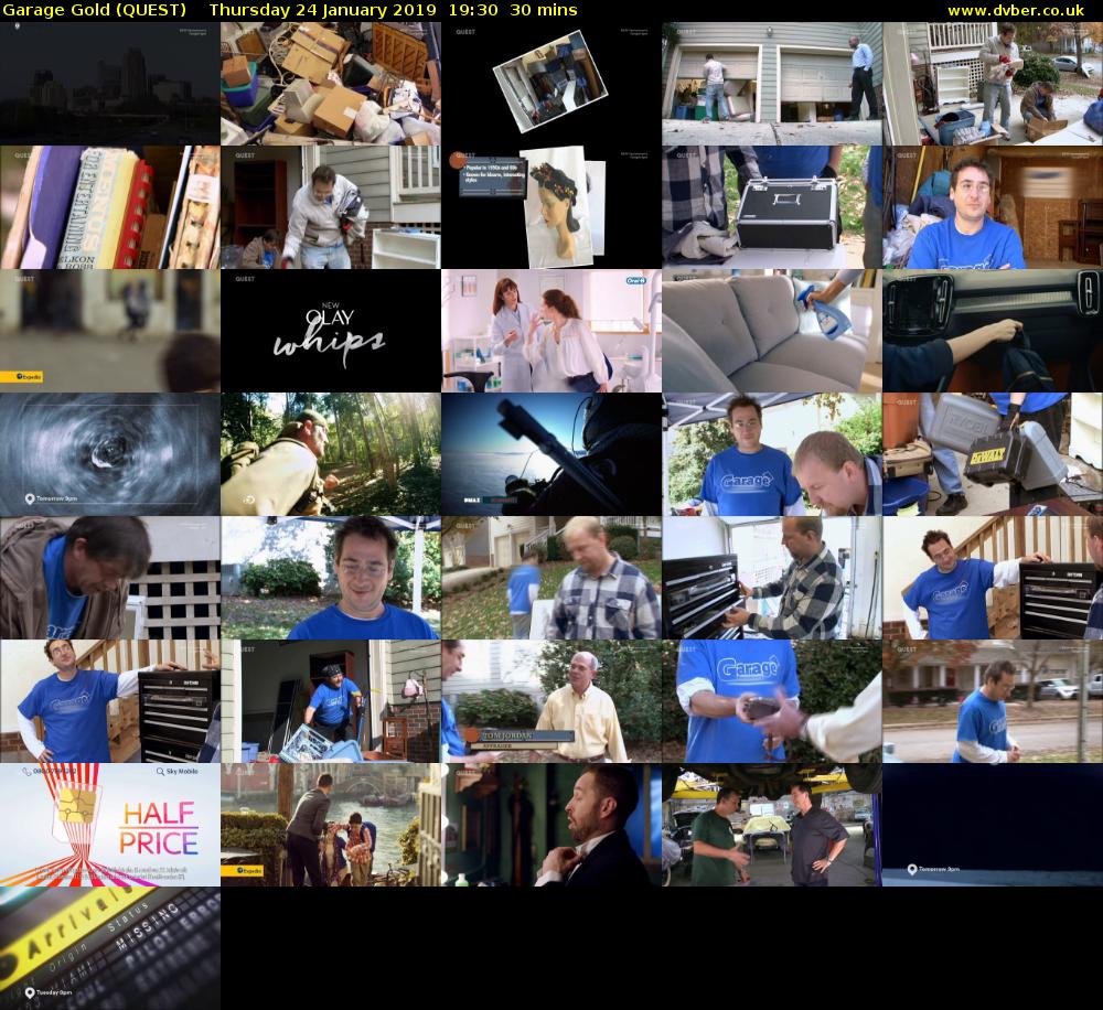 Garage Gold (QUEST) Thursday 24 January 2019 19:30 - 20:00