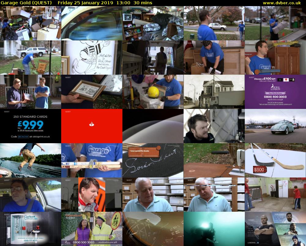 Garage Gold (QUEST) Friday 25 January 2019 13:00 - 13:30