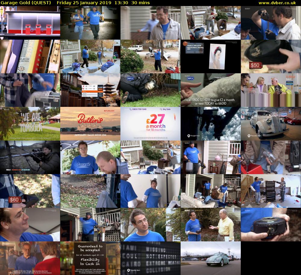 Garage Gold (QUEST) Friday 25 January 2019 13:30 - 14:00