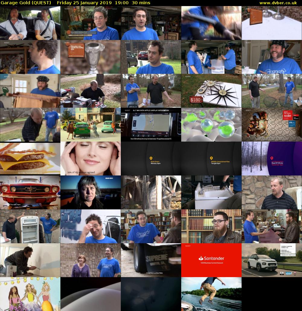 Garage Gold (QUEST) Friday 25 January 2019 19:00 - 19:30