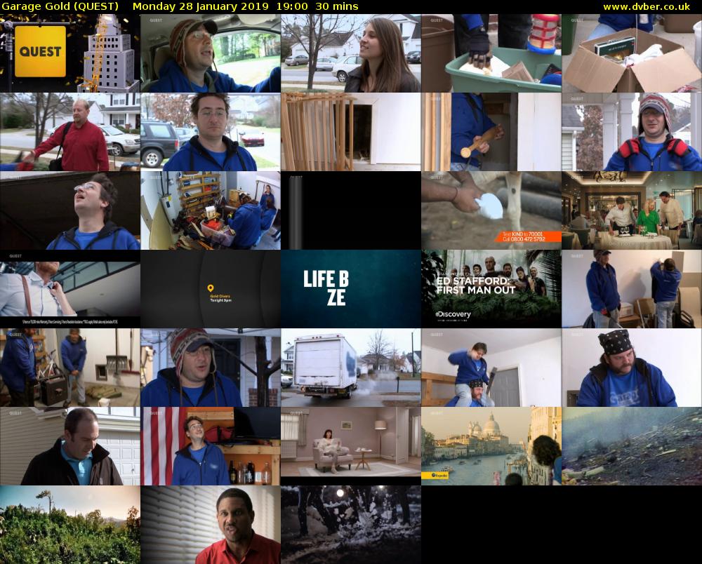 Garage Gold (QUEST) Monday 28 January 2019 19:00 - 19:30