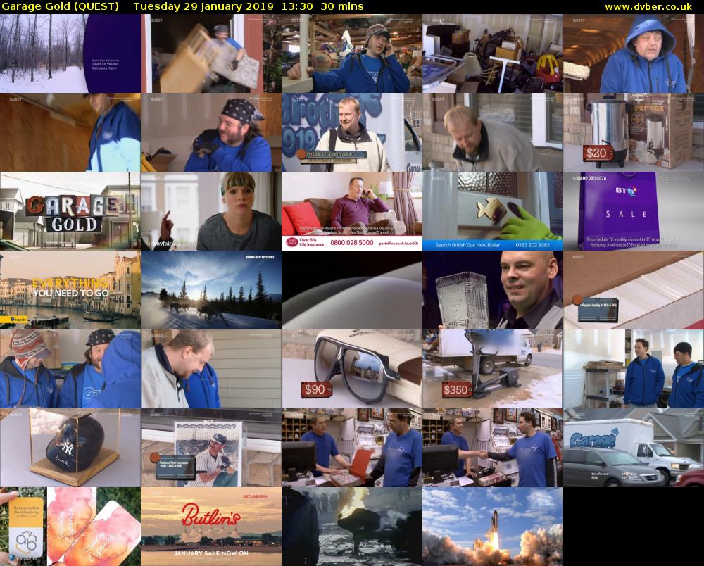 Garage Gold (QUEST) Tuesday 29 January 2019 13:30 - 14:00