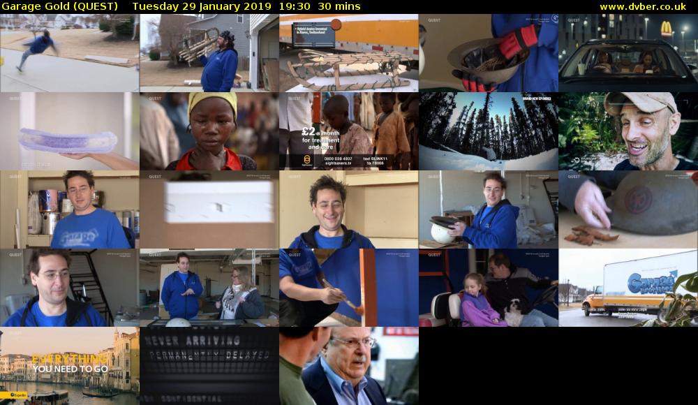 Garage Gold (QUEST) Tuesday 29 January 2019 19:30 - 20:00