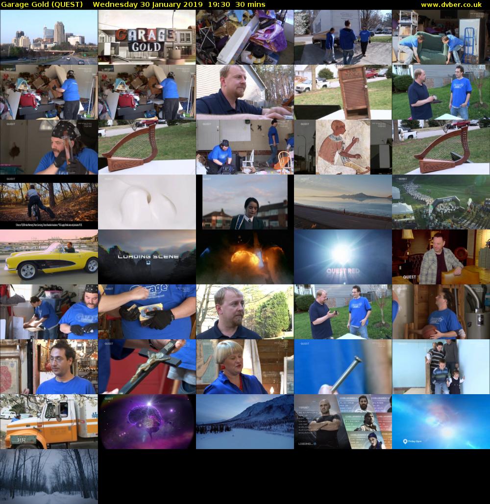 Garage Gold (QUEST) Wednesday 30 January 2019 19:30 - 20:00