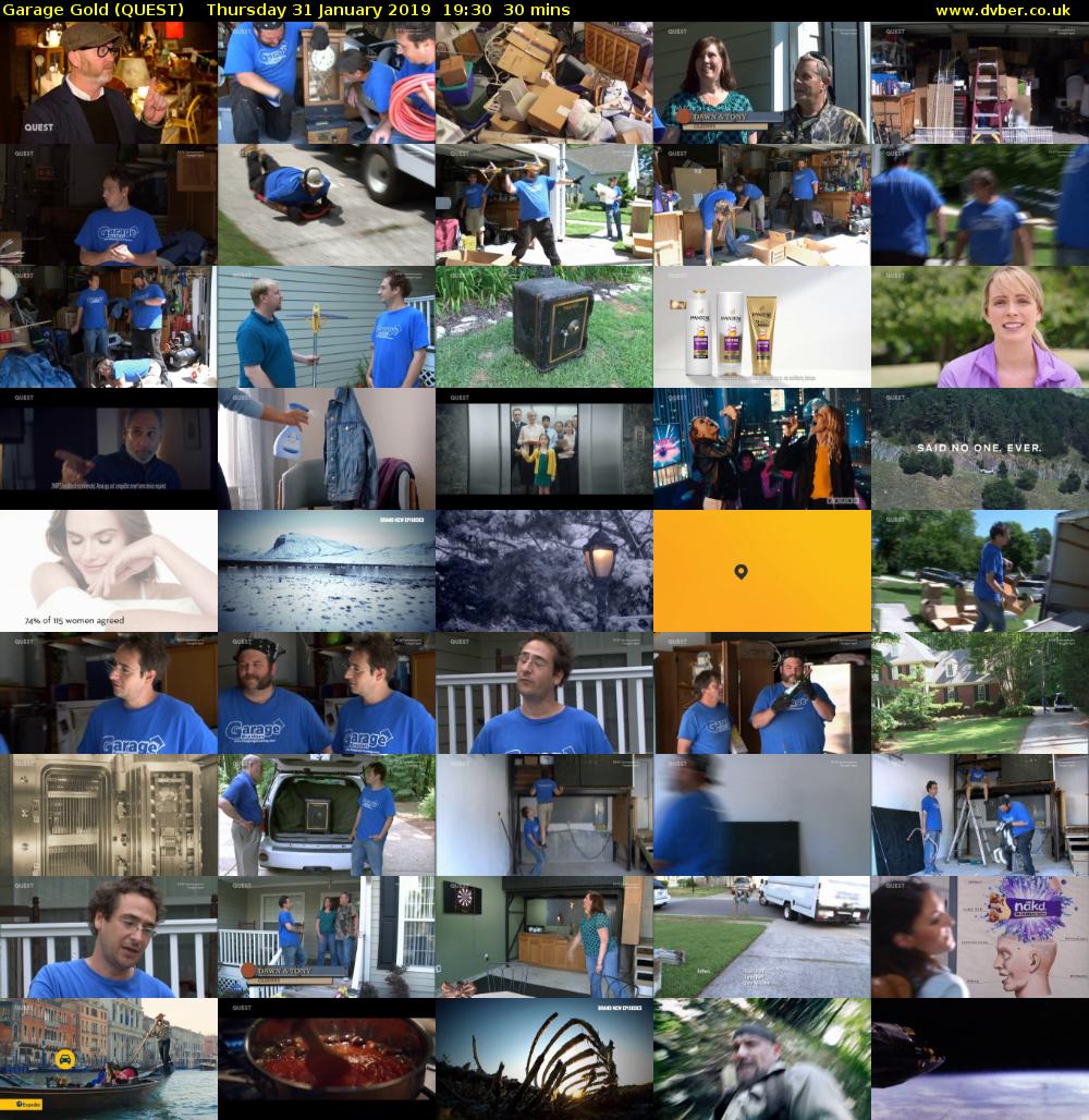 Garage Gold (QUEST) Thursday 31 January 2019 19:30 - 20:00