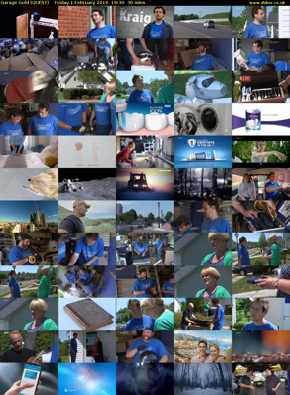 Garage Gold (QUEST) Friday 1 February 2019 19:30 - 20:00