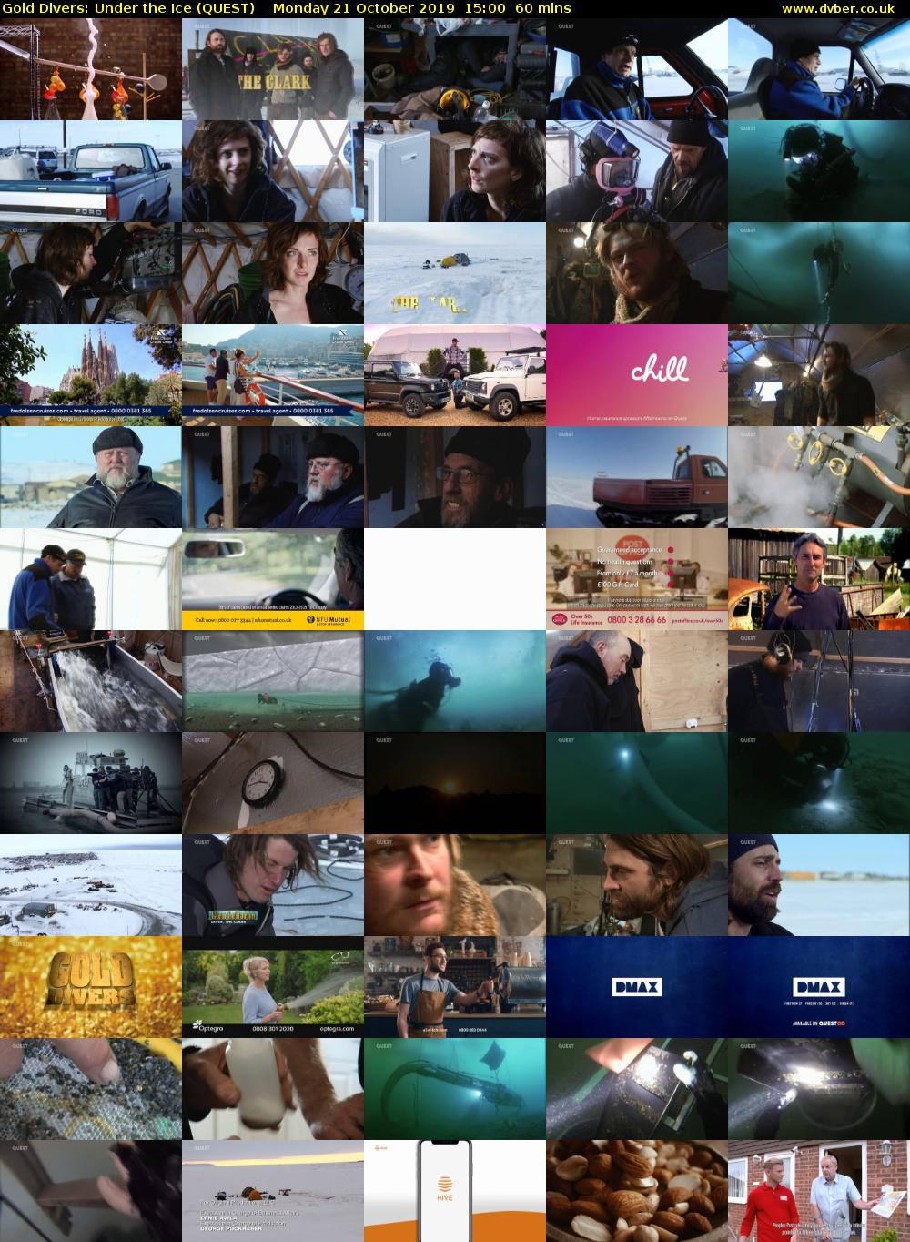 Gold Divers: Under the Ice (QUEST) Monday 21 October 2019 15:00 - 16:00