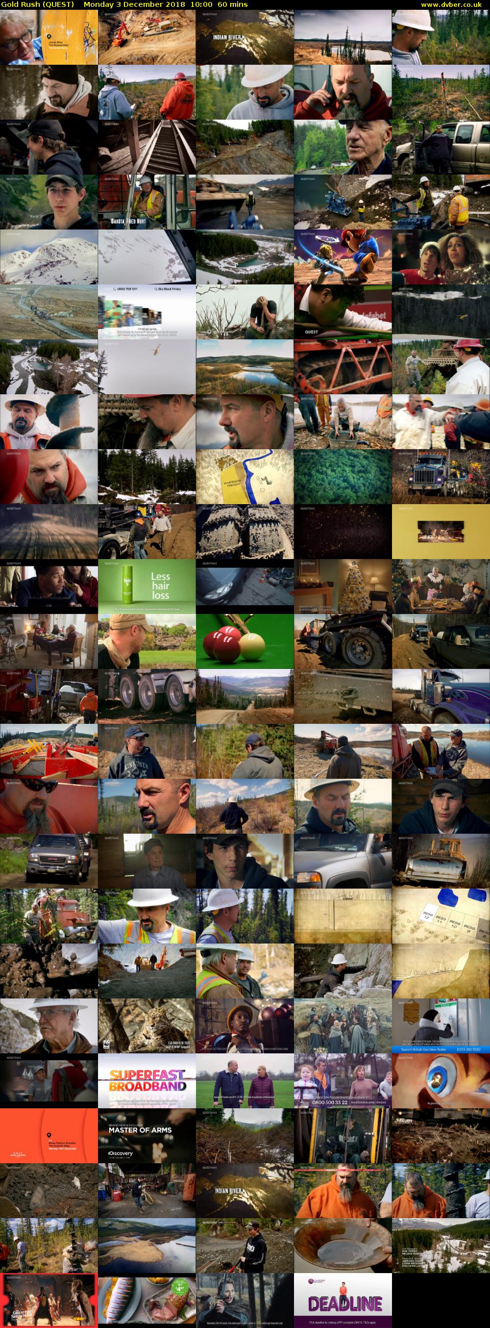Gold Rush (QUEST) Monday 3 December 2018 10:00 - 11:00