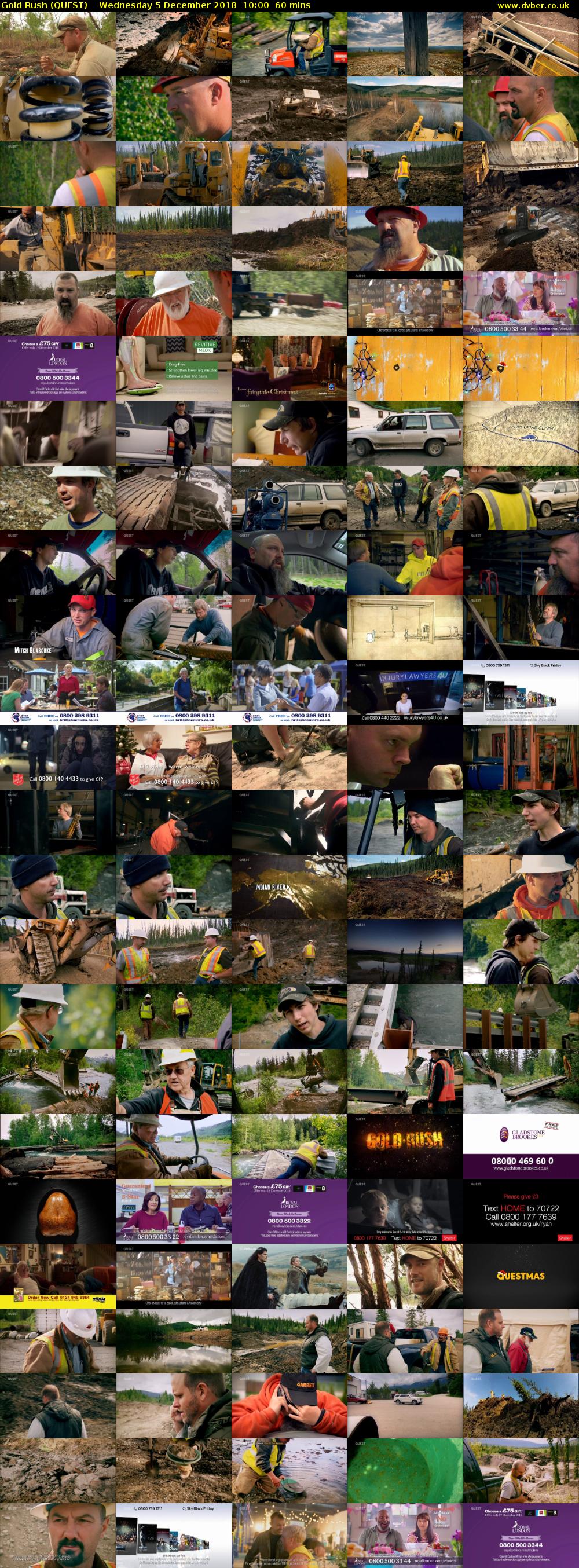 Gold Rush (QUEST) Wednesday 5 December 2018 10:00 - 11:00
