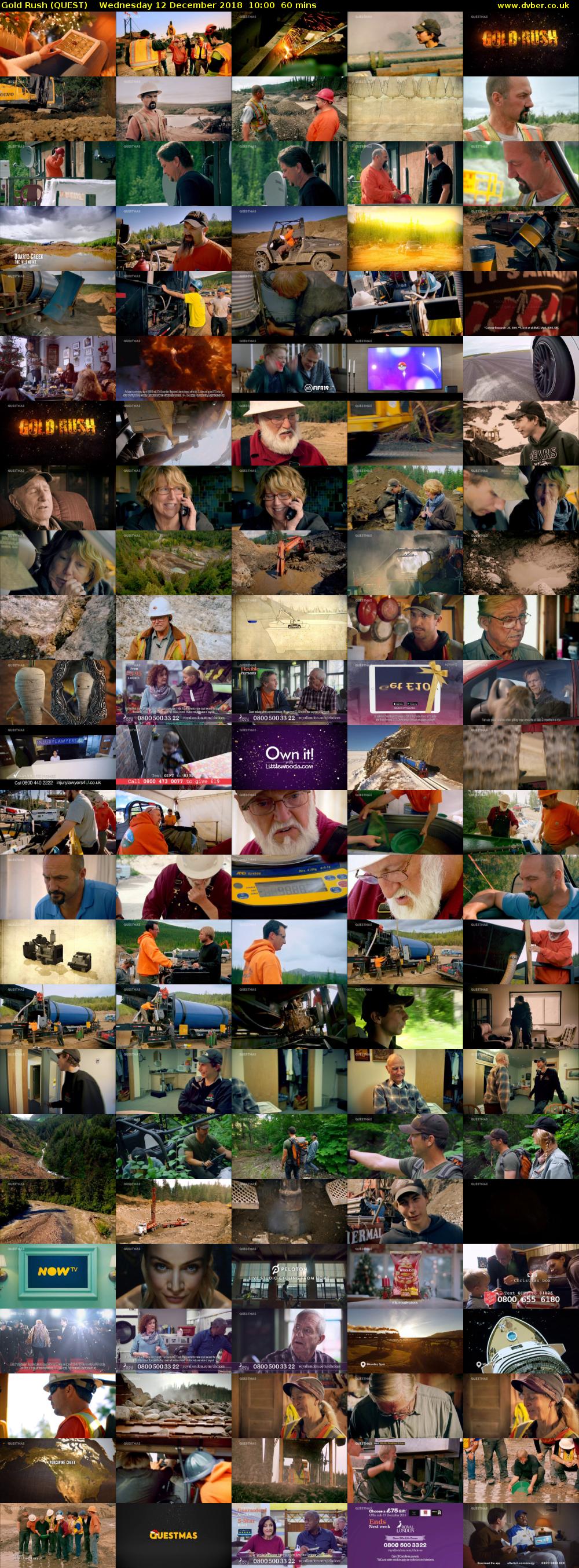 Gold Rush (QUEST) Wednesday 12 December 2018 10:00 - 11:00