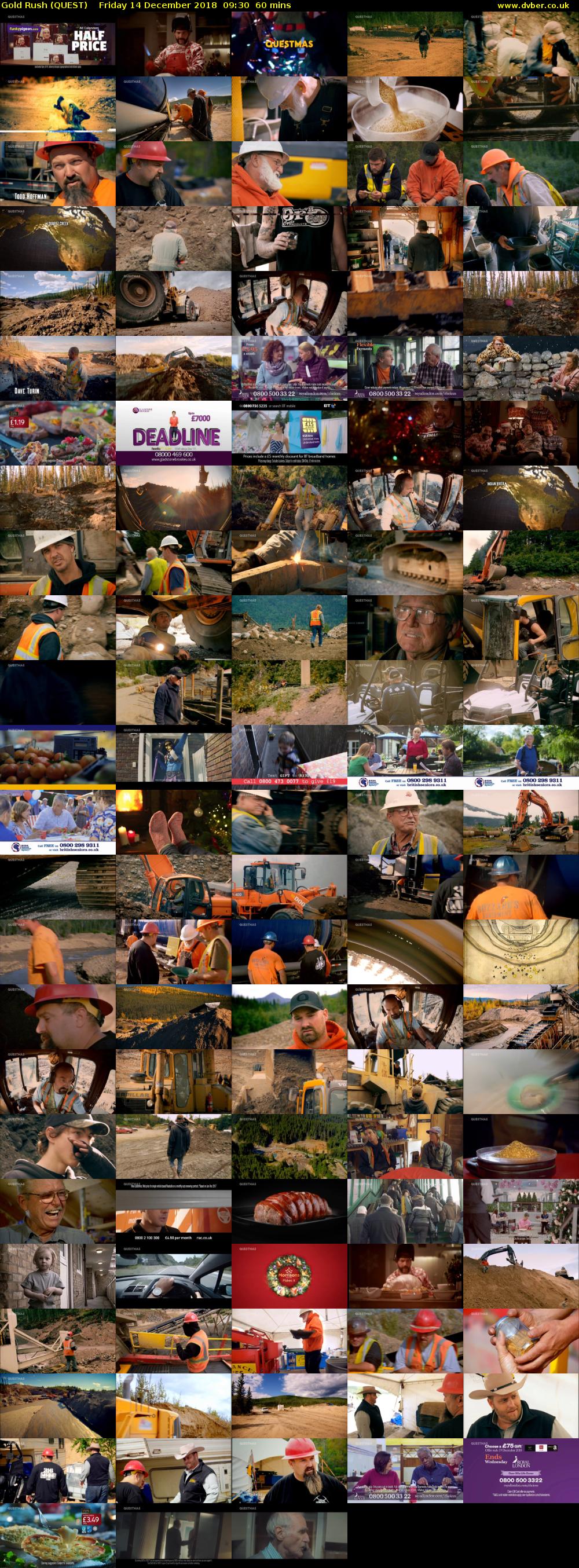 Gold Rush (QUEST) Friday 14 December 2018 09:30 - 10:30