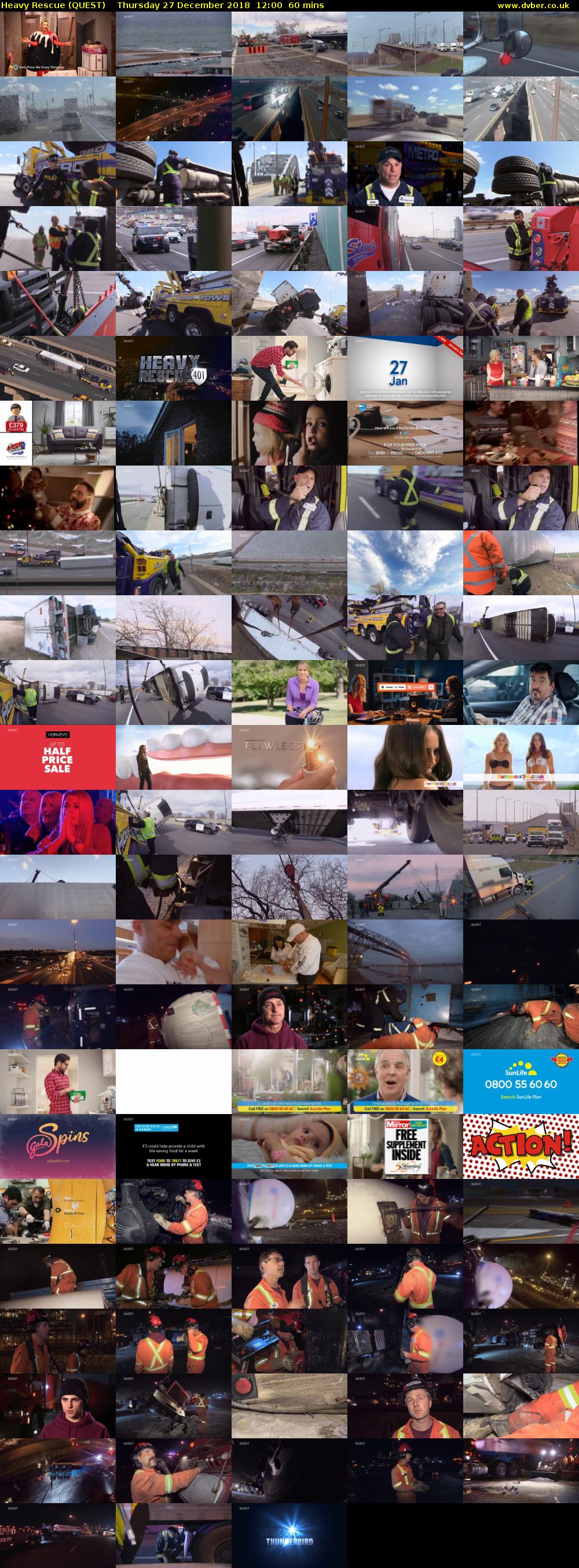 Heavy Rescue (QUEST) Thursday 27 December 2018 12:00 - 13:00