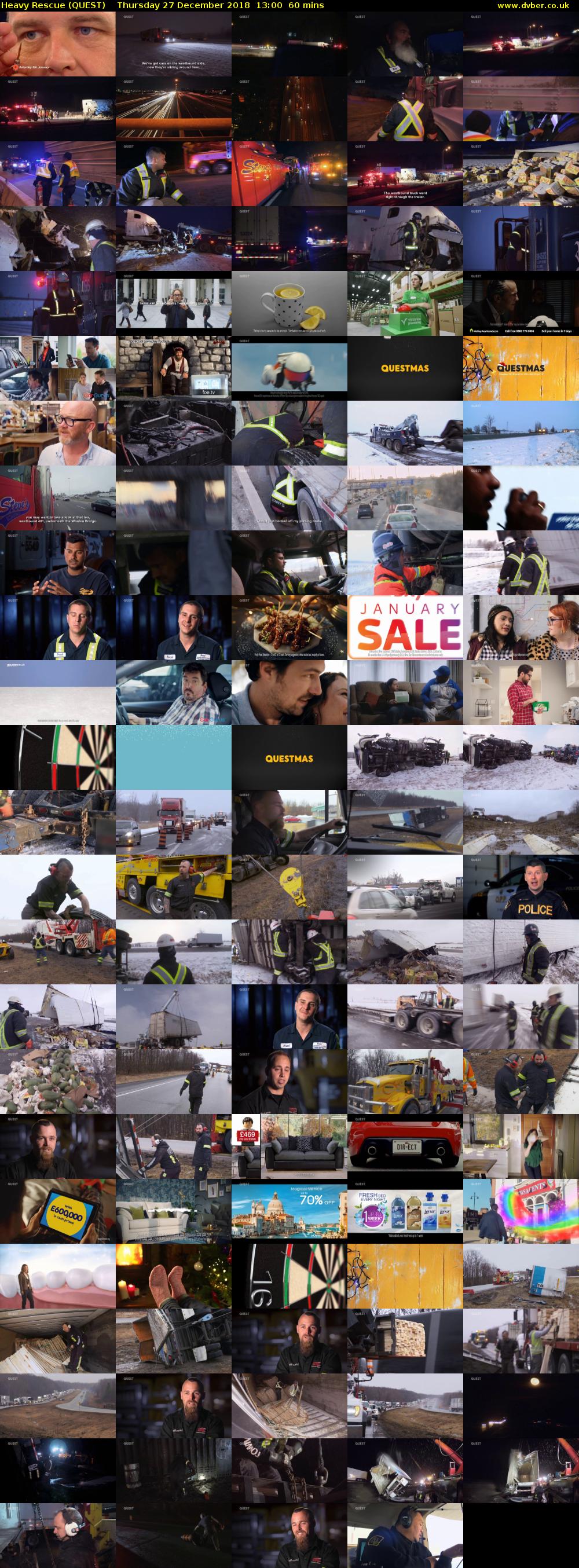 Heavy Rescue (QUEST) Thursday 27 December 2018 13:00 - 14:00