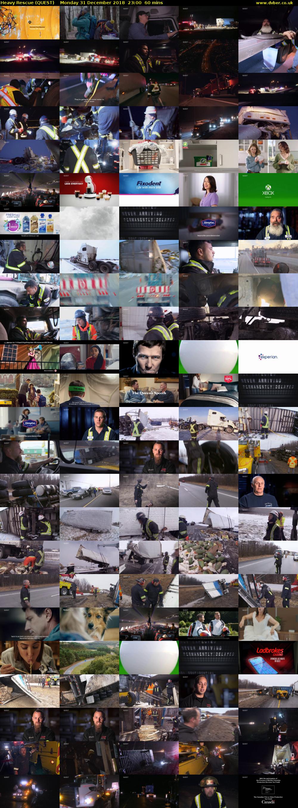 Heavy Rescue (QUEST) Monday 31 December 2018 23:00 - 00:00