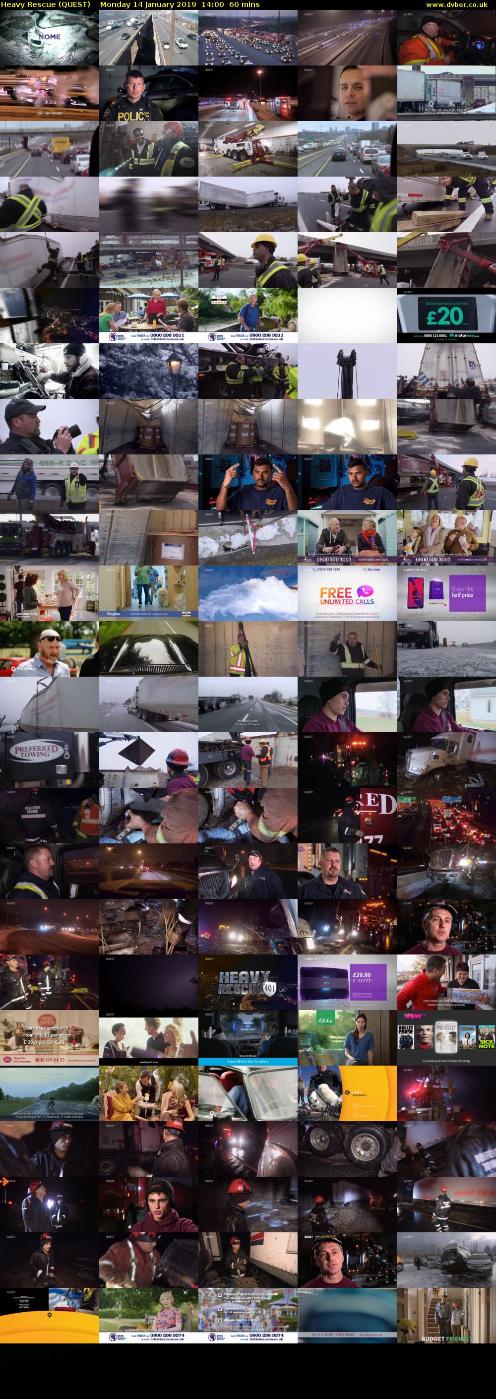 Heavy Rescue (QUEST) Monday 14 January 2019 14:00 - 15:00