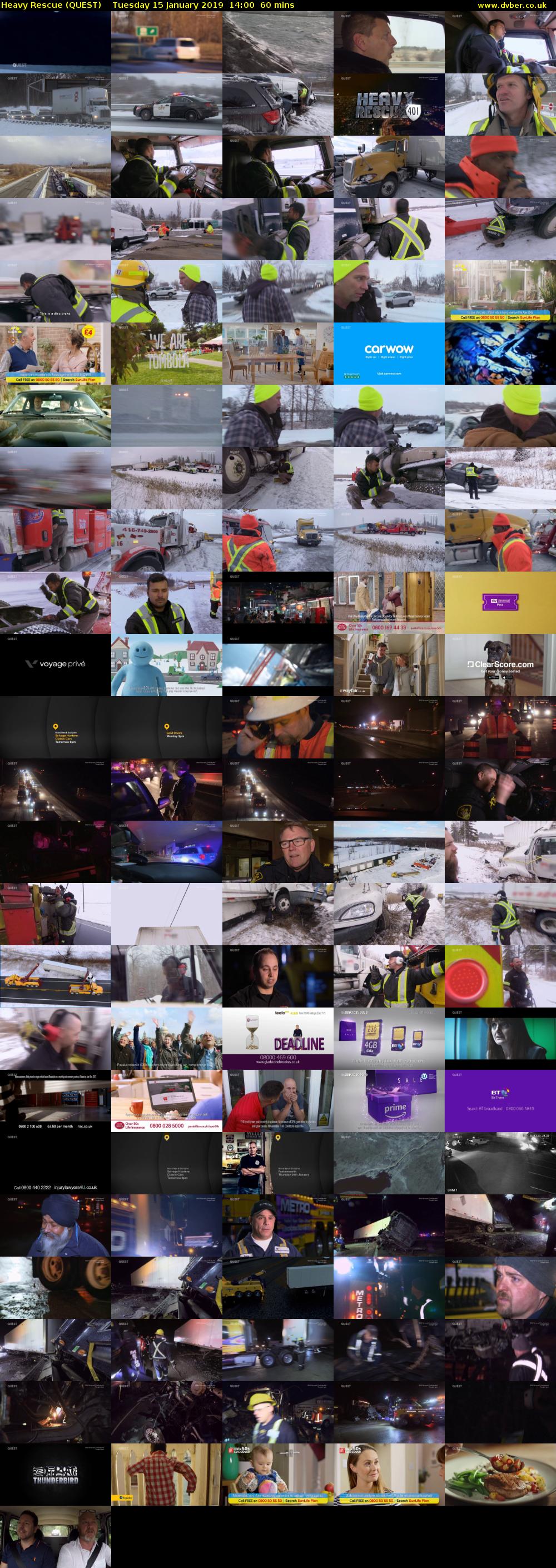 Heavy Rescue (QUEST) Tuesday 15 January 2019 14:00 - 15:00