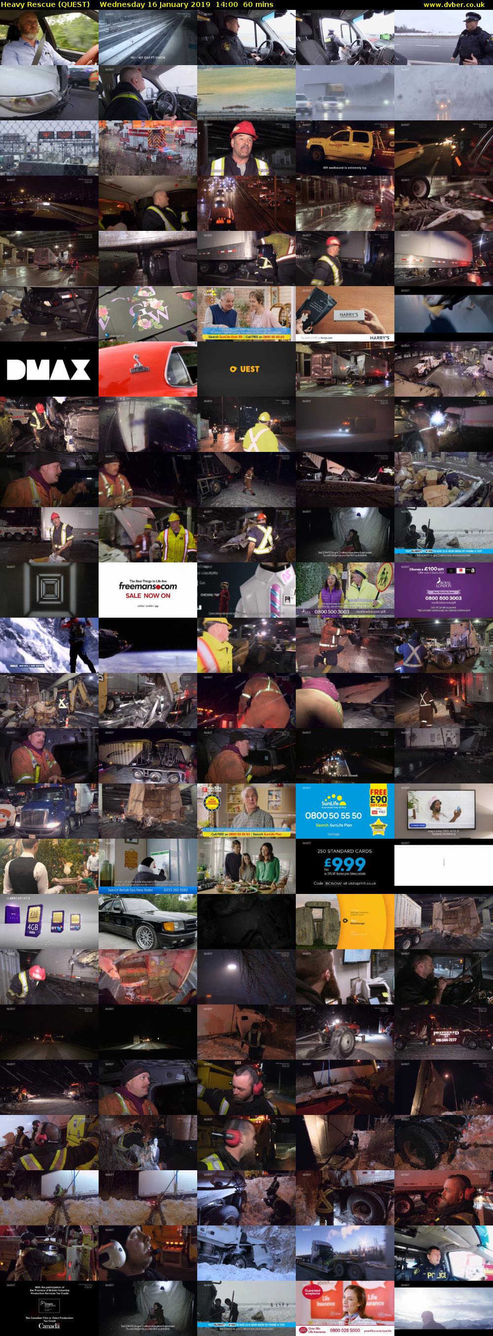 Heavy Rescue (QUEST) Wednesday 16 January 2019 14:00 - 15:00