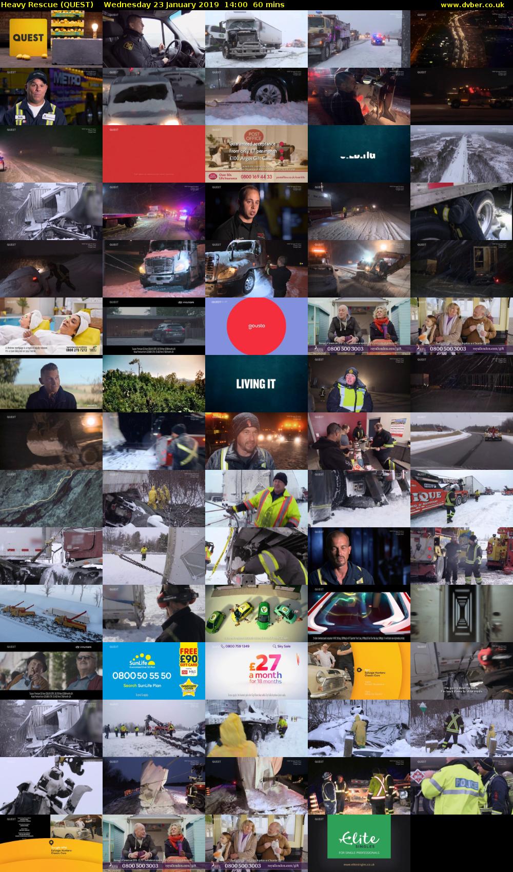 Heavy Rescue (QUEST) Wednesday 23 January 2019 14:00 - 15:00