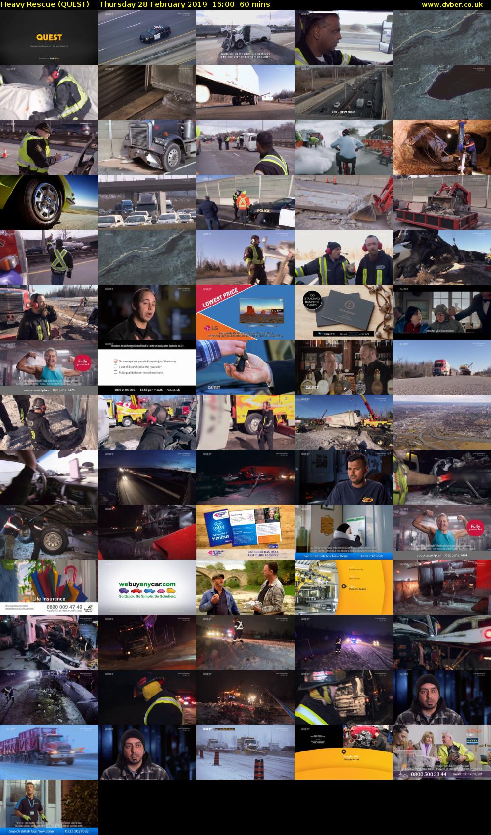 Heavy Rescue (QUEST) Thursday 28 February 2019 16:00 - 17:00