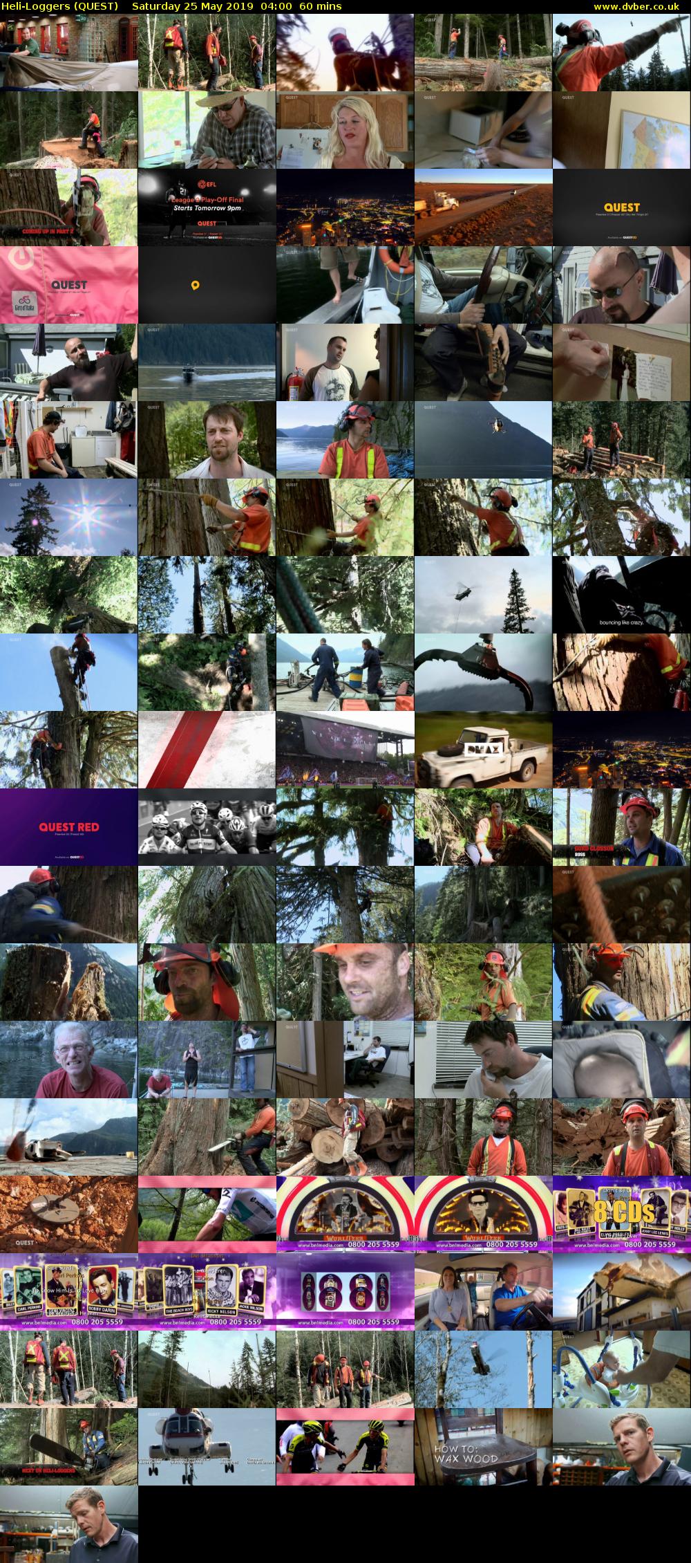 Heli-Loggers (QUEST) Saturday 25 May 2019 04:00 - 05:00