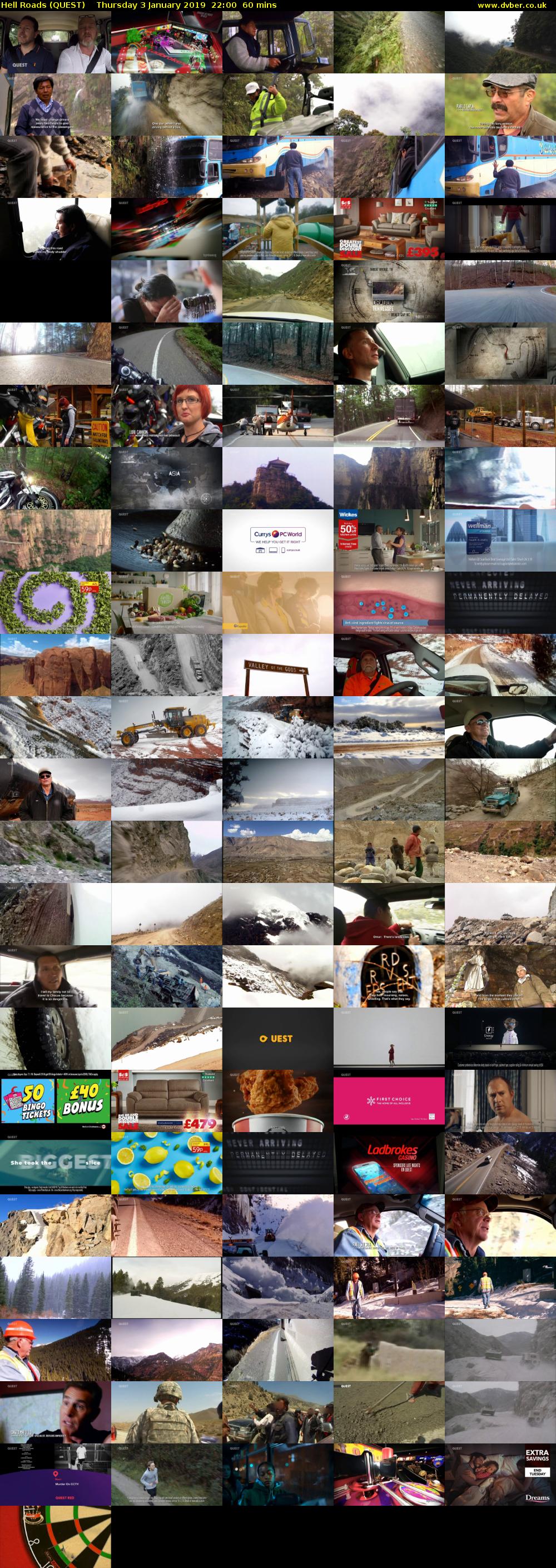 Hell Roads (QUEST) Thursday 3 January 2019 22:00 - 23:00