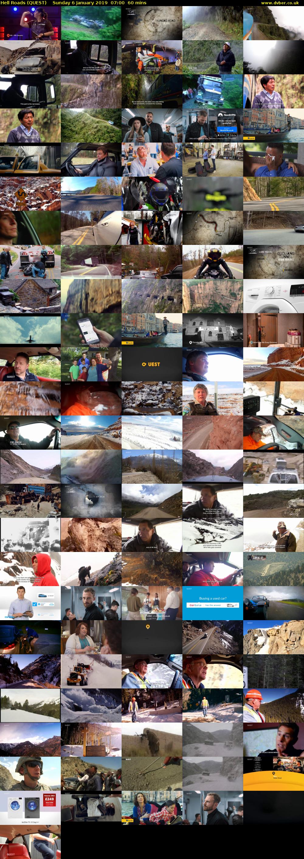 Hell Roads (QUEST) Sunday 6 January 2019 07:00 - 08:00