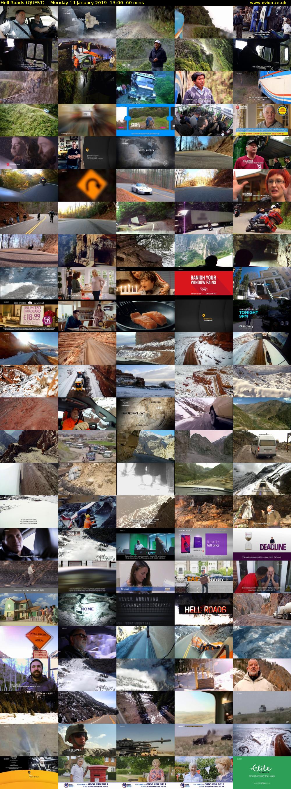 Hell Roads (QUEST) Monday 14 January 2019 13:00 - 14:00