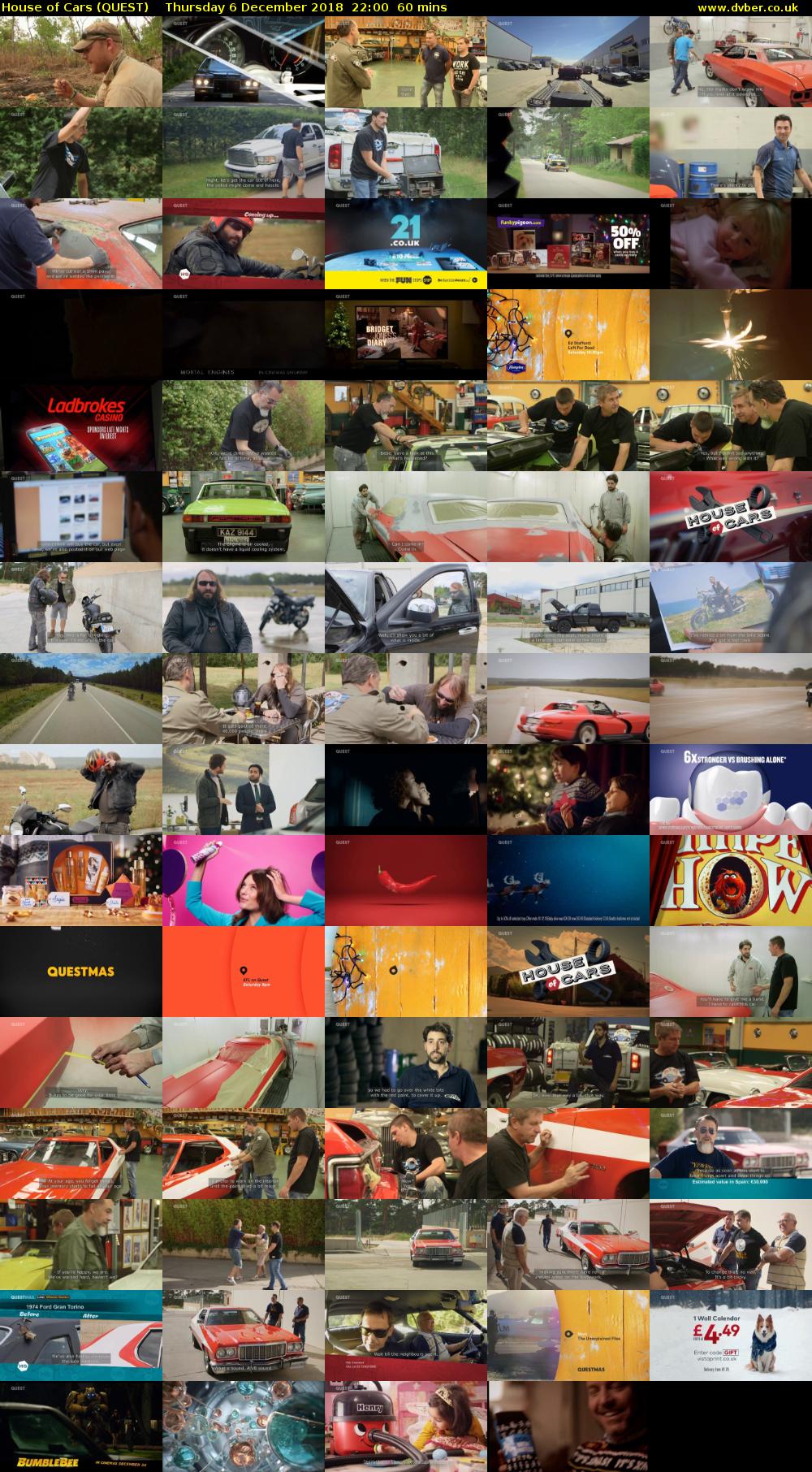 House of Cars (QUEST) Thursday 6 December 2018 22:00 - 23:00