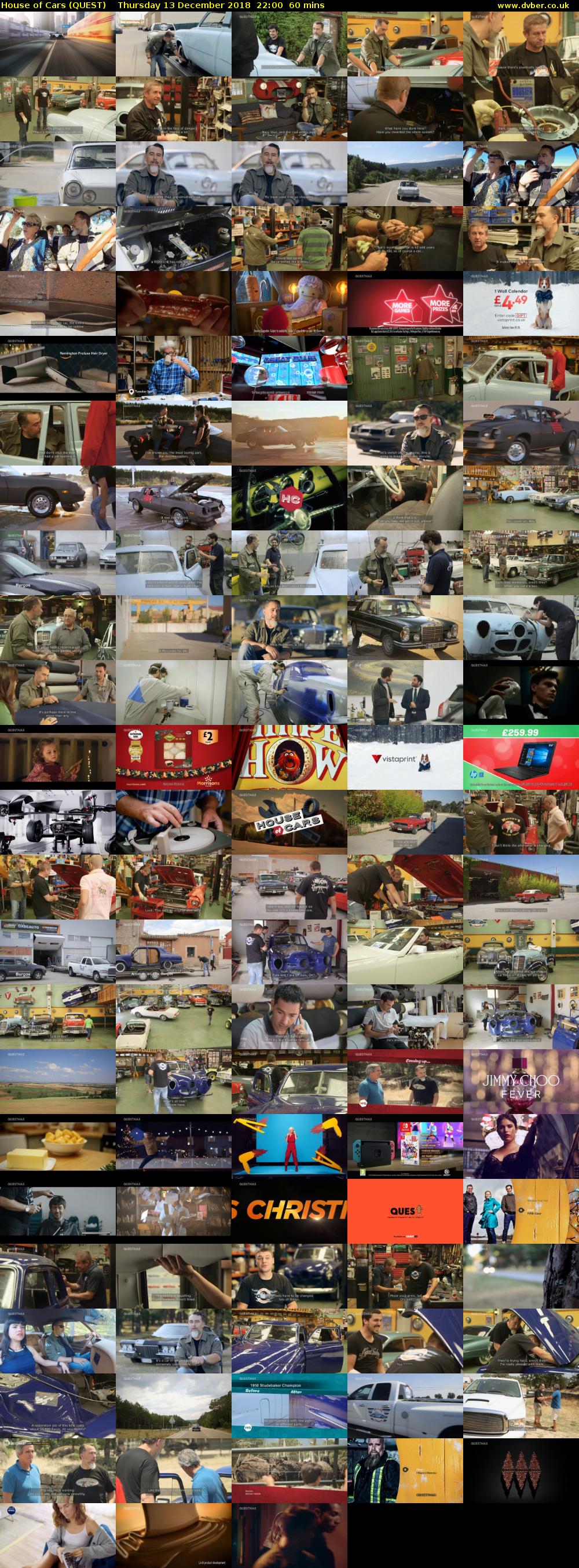 House of Cars (QUEST) Thursday 13 December 2018 22:00 - 23:00