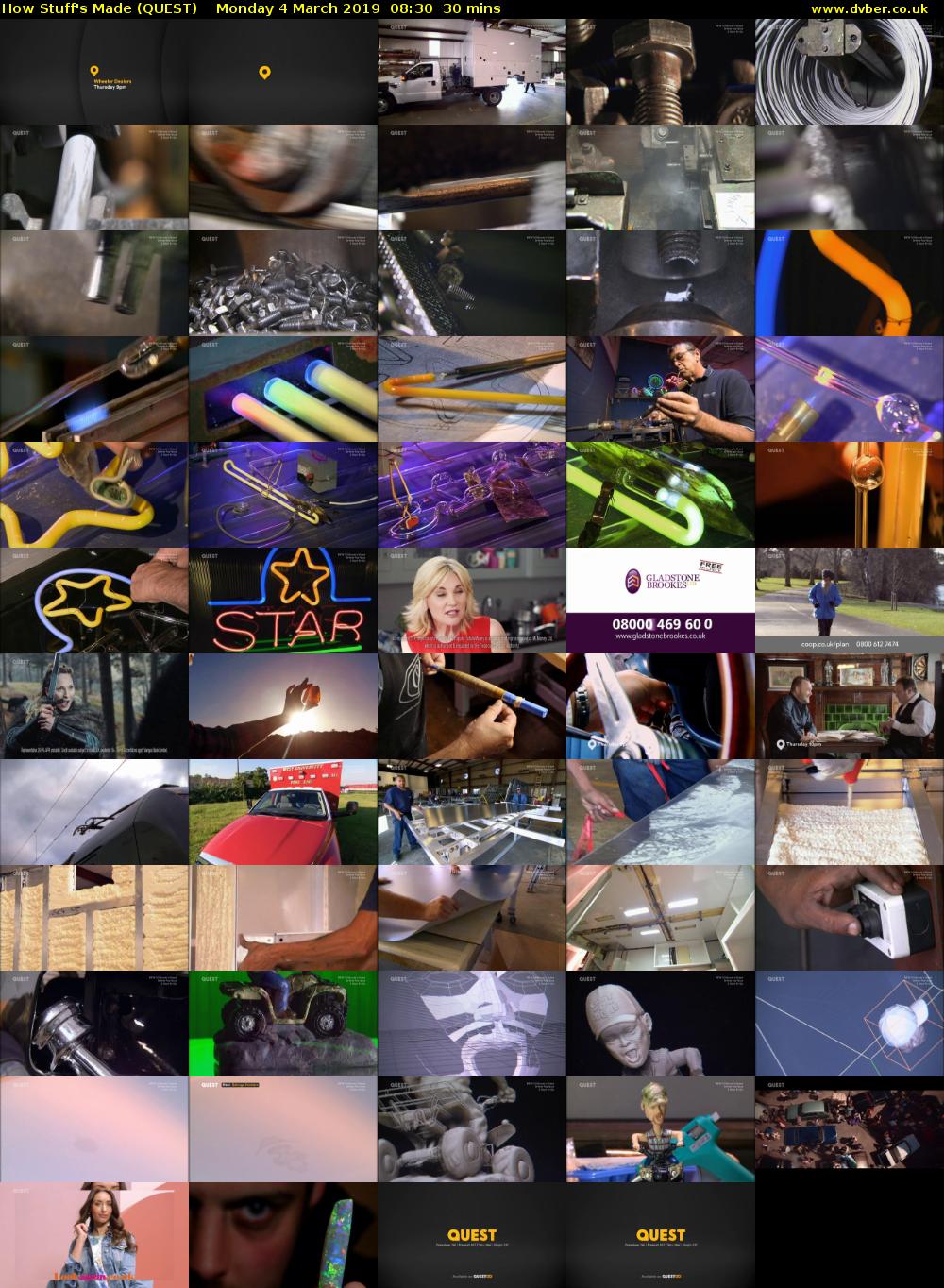 How Stuff's Made (QUEST) Monday 4 March 2019 08:30 - 09:00