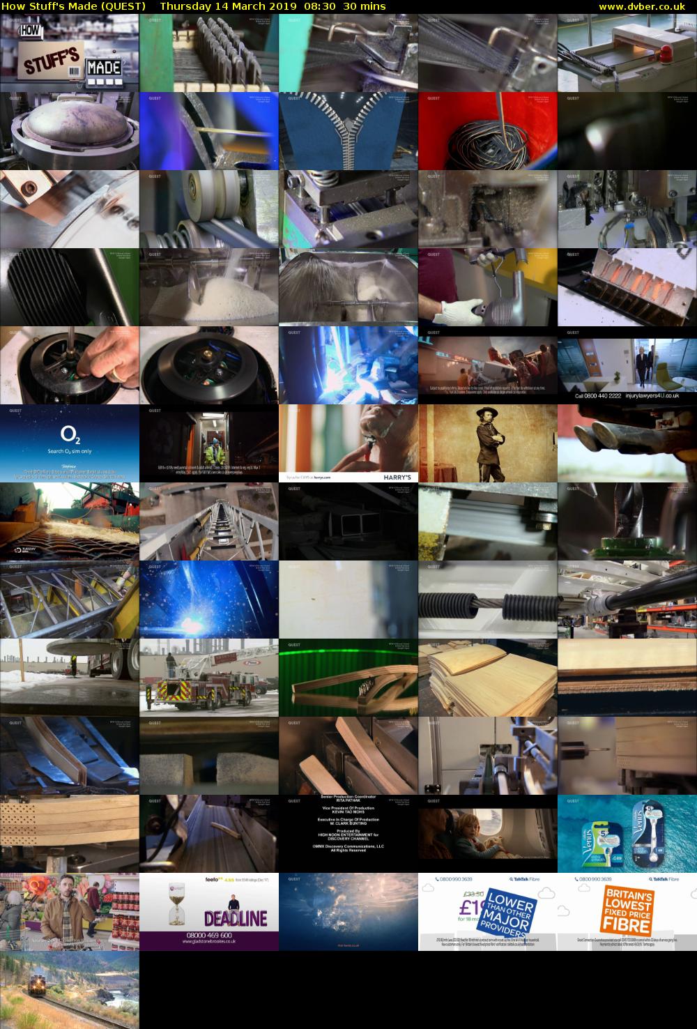 How Stuff's Made (QUEST) Thursday 14 March 2019 08:30 - 09:00