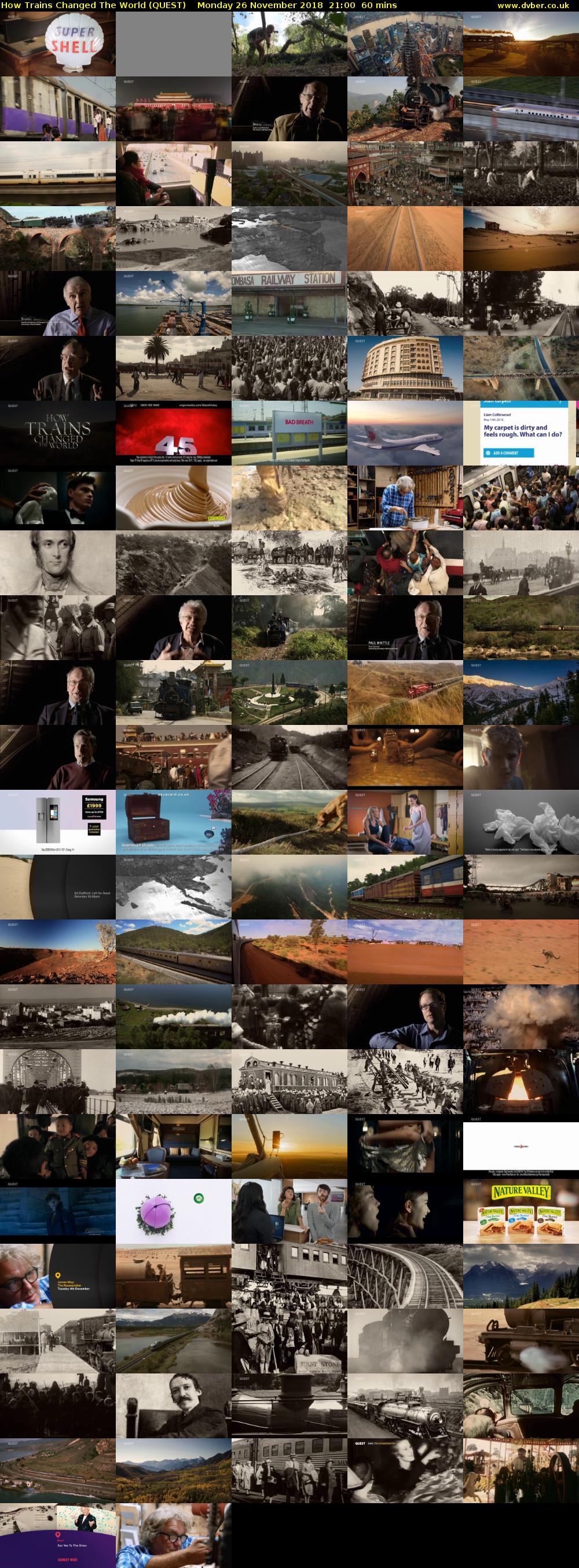 How Trains Changed The World (QUEST) Monday 26 November 2018 21:00 - 22:00