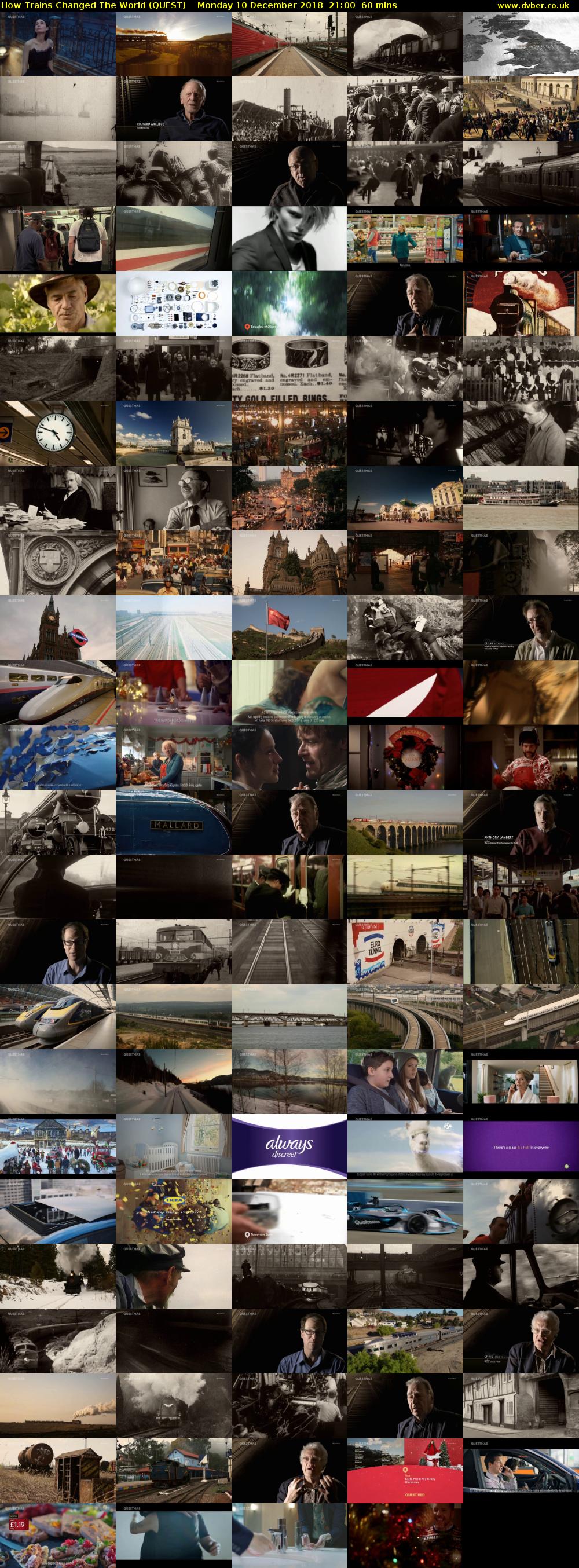 How Trains Changed The World (QUEST) Monday 10 December 2018 21:00 - 22:00