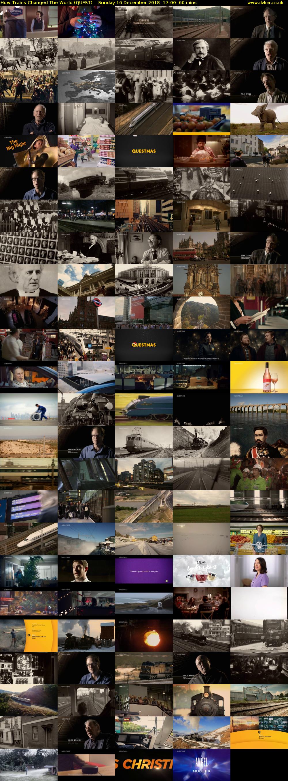 How Trains Changed The World (QUEST) Sunday 16 December 2018 17:00 - 18:00