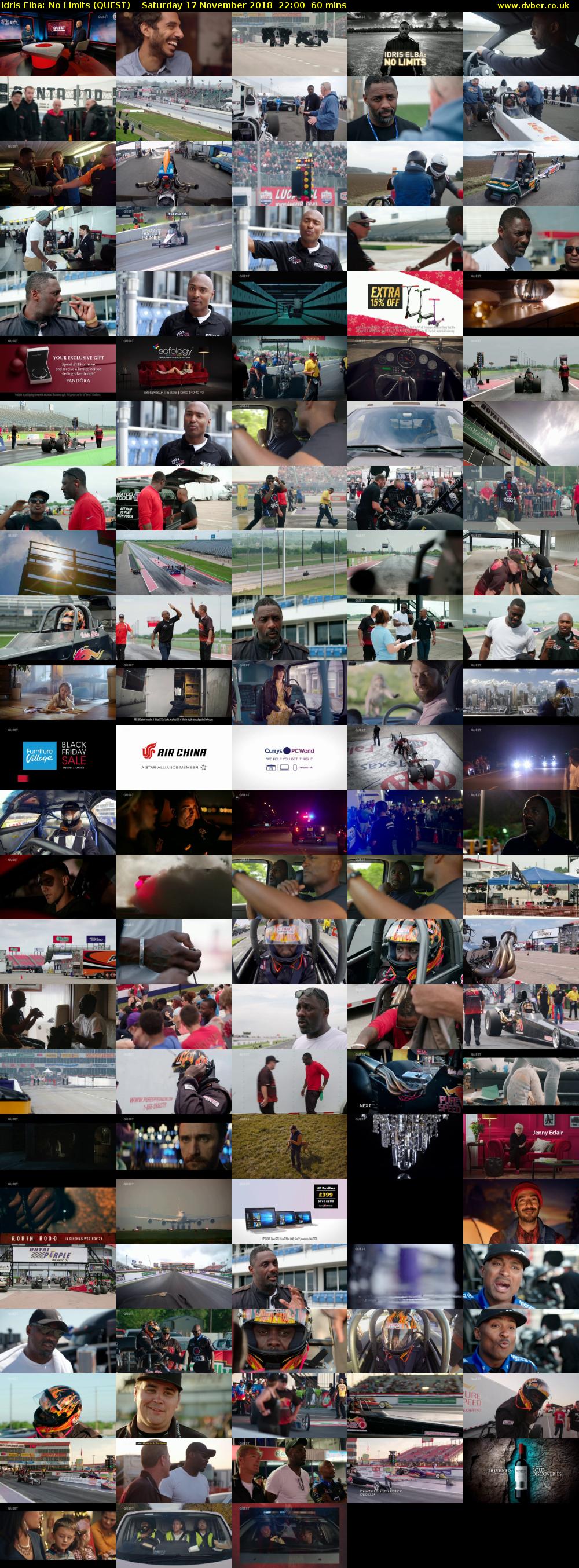 Idris Elba: No Limits (QUEST) Saturday 17 November 2018 22:00 - 23:00