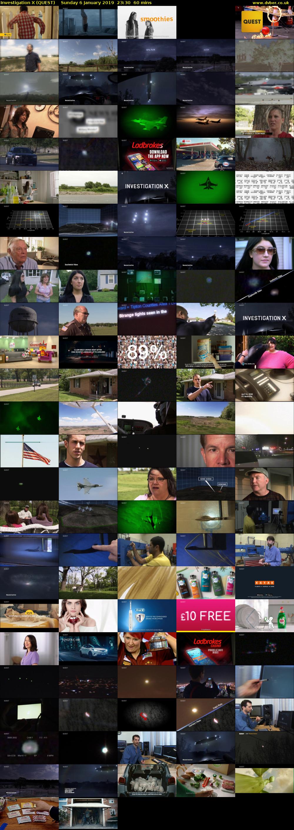 Investigation X (QUEST) Sunday 6 January 2019 23:30 - 00:30