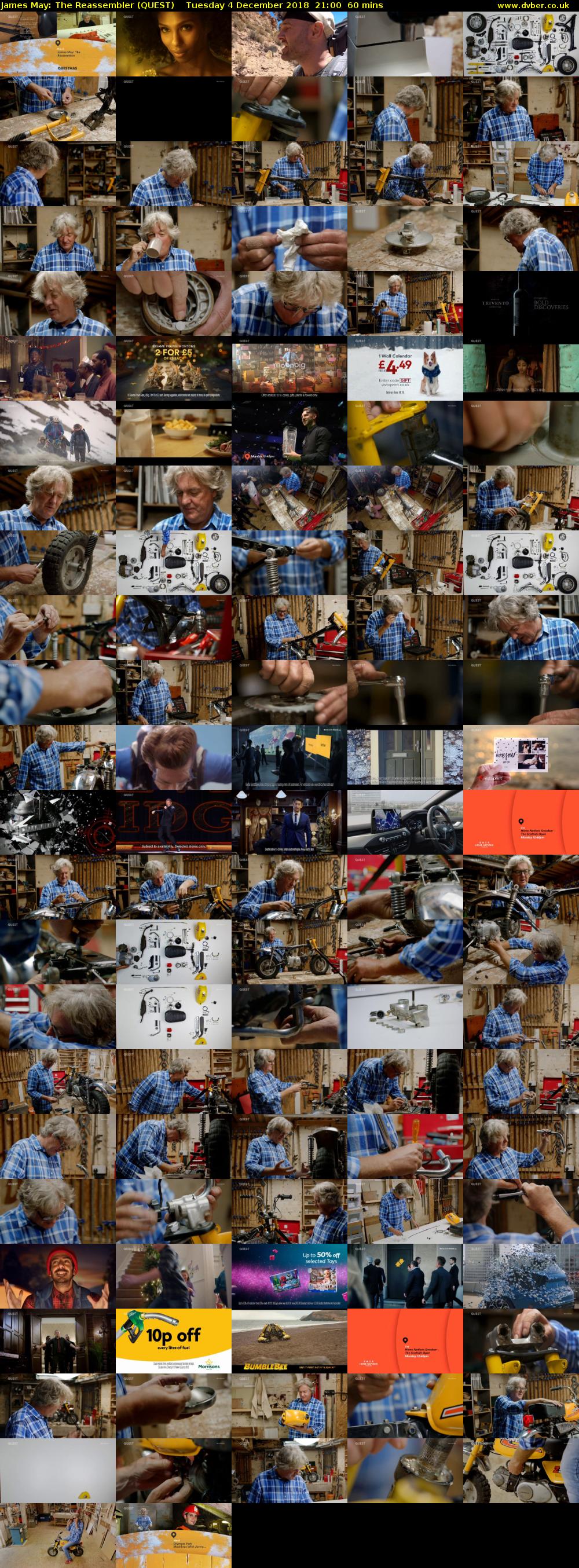 James May: The Reassembler (QUEST) Tuesday 4 December 2018 21:00 - 22:00