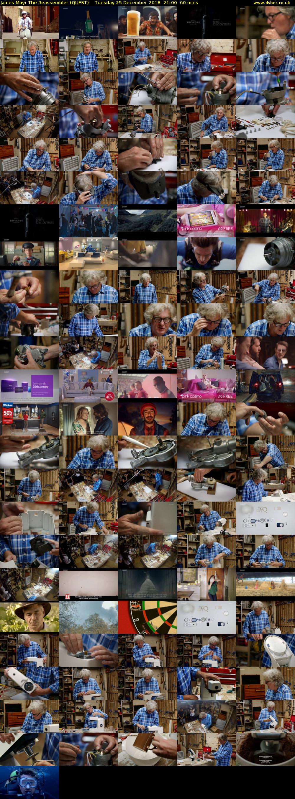 James May: The Reassembler (QUEST) Tuesday 25 December 2018 21:00 - 22:00
