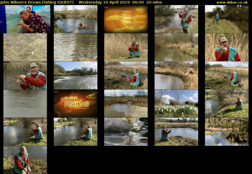 John Wilson's Dream Fishing (QUEST) Wednesday 10 April 2019 06:00 - 06:20