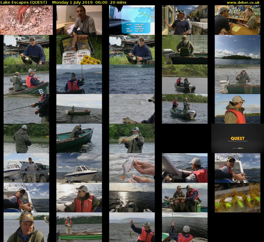 Lake Escapes (QUEST) Monday 1 July 2019 06:00 - 06:20