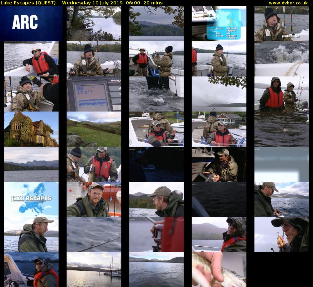 Lake Escapes (QUEST) Wednesday 10 July 2019 06:00 - 06:20