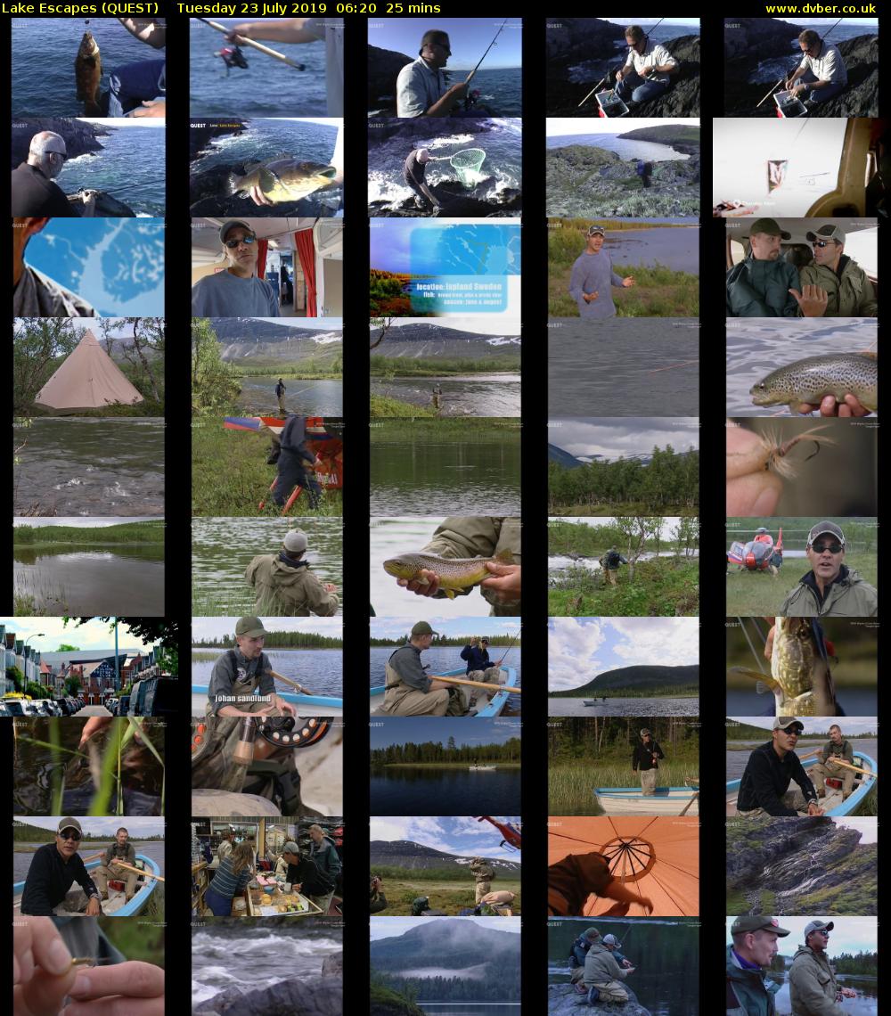 Lake Escapes (QUEST) Tuesday 23 July 2019 06:20 - 06:45