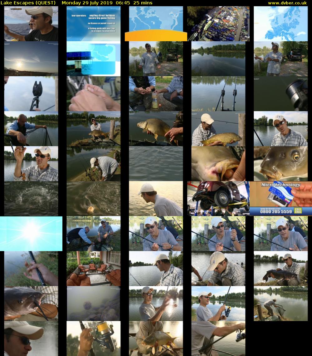 Lake Escapes (QUEST) Monday 29 July 2019 06:45 - 07:10