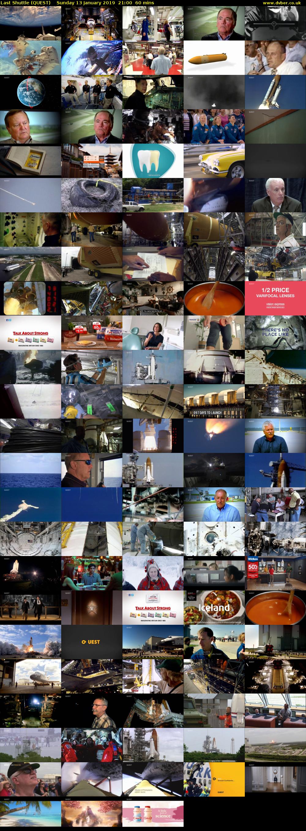 Last Shuttle (QUEST) Sunday 13 January 2019 21:00 - 22:00