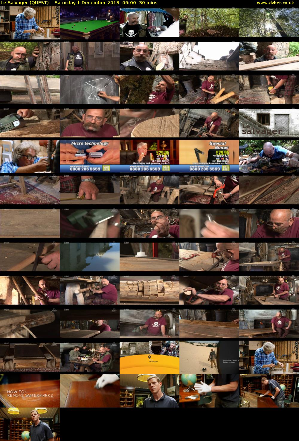 Le Salvager (QUEST) Saturday 1 December 2018 06:00 - 06:30