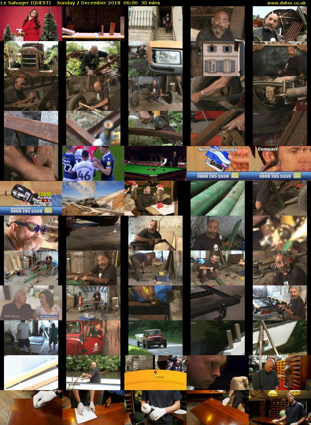 Le Salvager (QUEST) Sunday 2 December 2018 06:00 - 06:30