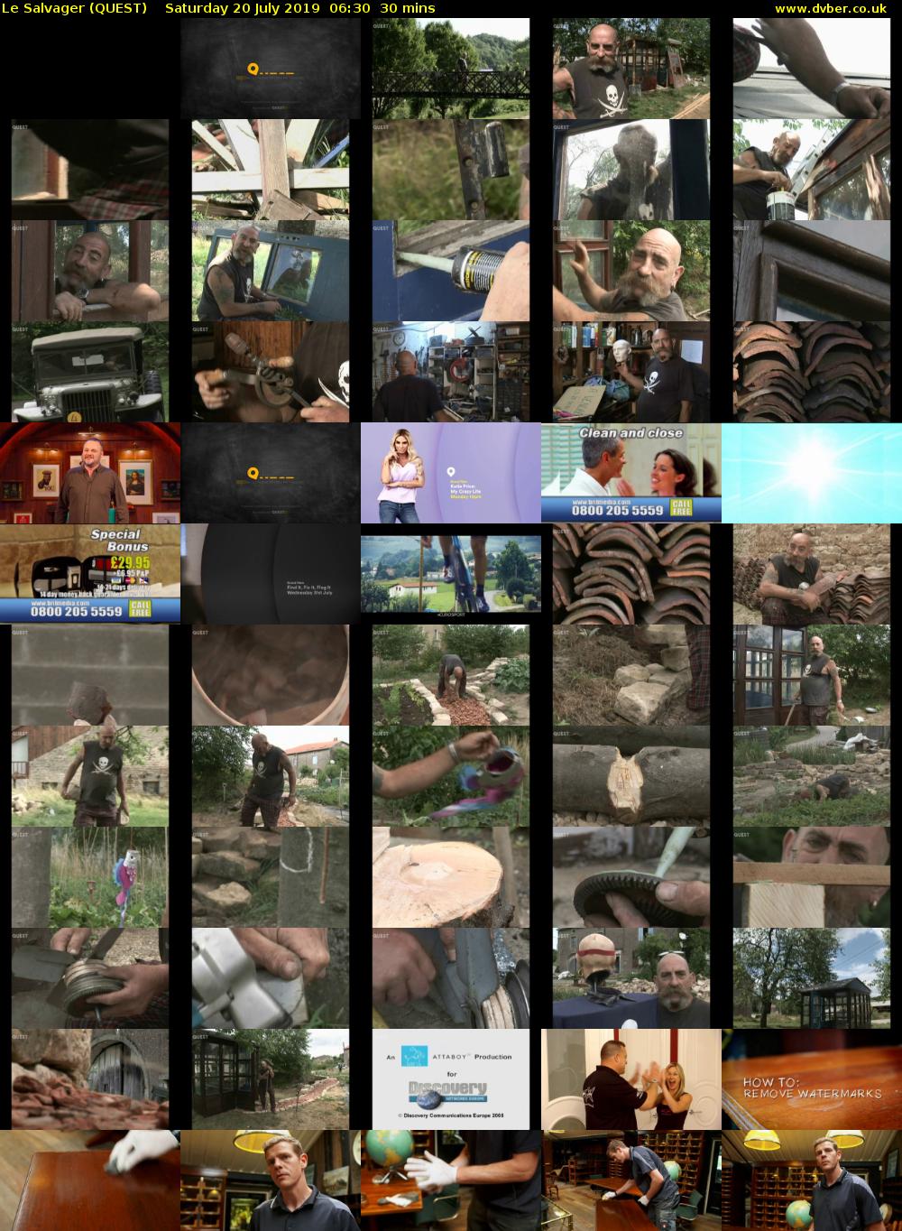 Le Salvager (QUEST) Saturday 20 July 2019 06:30 - 07:00